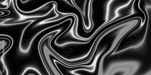 Beautiful drawing with the divorces and wavy lines in gray tones. Silver liquid texture. Abstract black, gray marble . Acrylic Pour Color Liquid marble abstract surfaces Design.