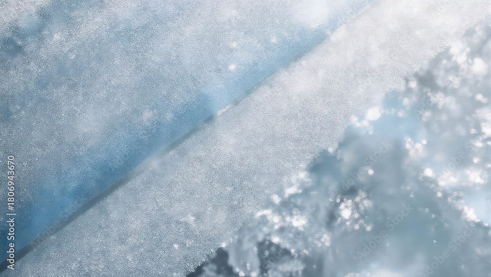 Obraz premium Abstract Ice Formation - A Close-Up View of Frozen Water.