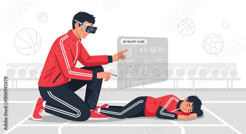 Futuristic injury assessment: Augmented reality guidance for athletic trainers in sports arena