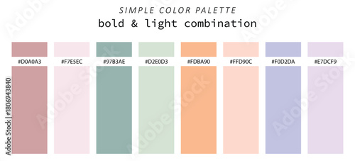 Seamless pattern with color palettes. Bold and light colors , vector illustrator.