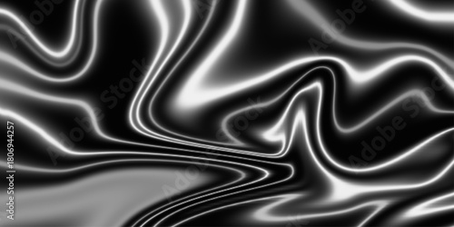 Beautiful drawing with the divorces and wavy lines in gray tones. Silver liquid texture. Abstract black, gray marble . Acrylic Pour Color Liquid marble abstract surfaces Design.