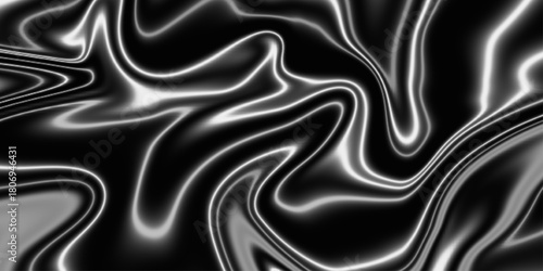 Beautiful drawing with the divorces and wavy lines in gray tones. Silver liquid texture. Abstract black, gray marble . Acrylic Pour Color Liquid marble abstract surfaces Design.