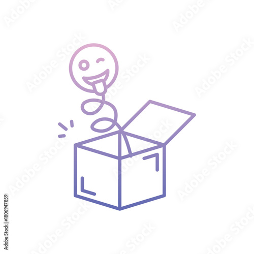 Prank Box vector icon
