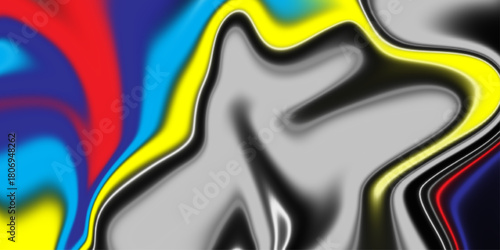 Abstract fractal pattern. Multicolored marble texture. Colorful abstract marble background. Hand Painted Background With Mixed Liquid Orange Blue Paints. Abstract Fluid Acrylic Painting. 
