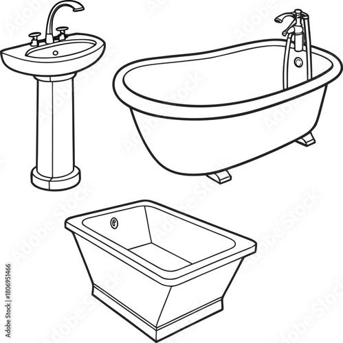 illustration of a bath tub
