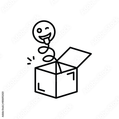 Prank Box vector icon