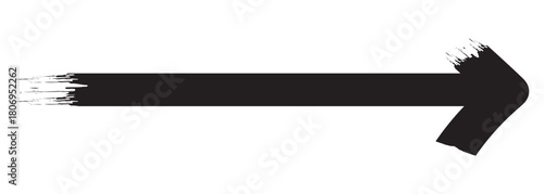 Grunge arrow vector set, Set of different grunge brush strokes arrows. set of arrows black icons.  brush stroke curly arrow collection. 