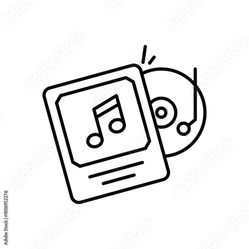 Vinyl Music vector icon