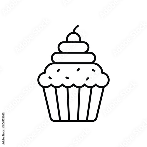 Cupcake  vector icon