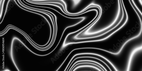 Beautiful drawing with the divorces and wavy lines in gray tones. Silver liquid texture. Abstract black, gray marble . Acrylic Pour Color Liquid marble abstract surfaces Design.