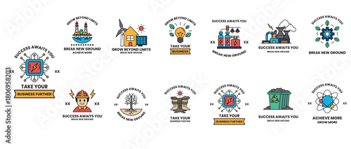 The image is a collection of different icons that represent various concepts