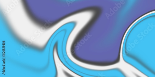 Hand painted background with mixed liquid blue and golden paints. Abstract fluid acrylic painting.  Liquid marble pattern. 