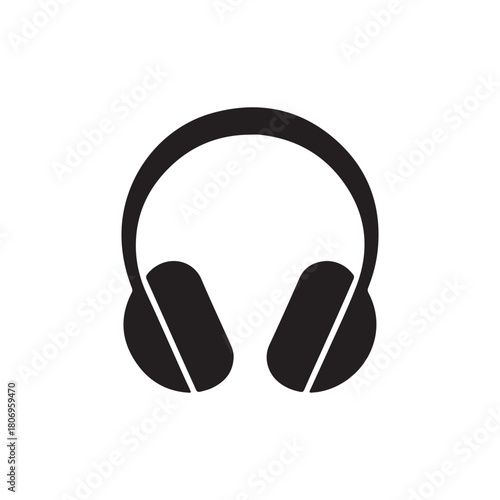 headphones isolated on white background. vector eps 10