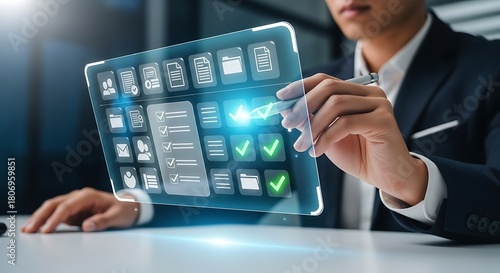 Digital management interface for business productivity