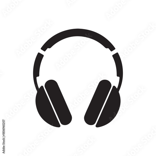 headphones isolated on white background. vector eps 10