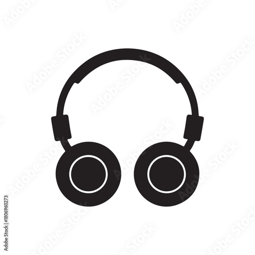 headphones isolated on white background. vector eps 10