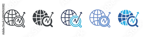 SEO icon set multiple style collection