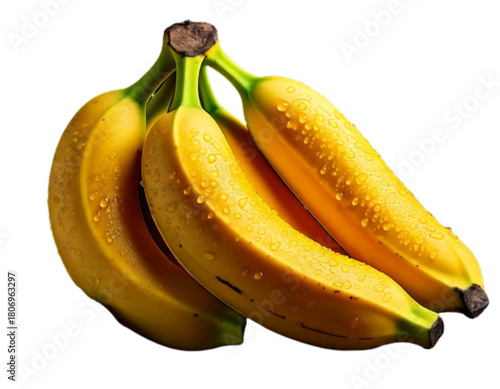 Fresh Ripe Banana Bunch with Natural Highlights2