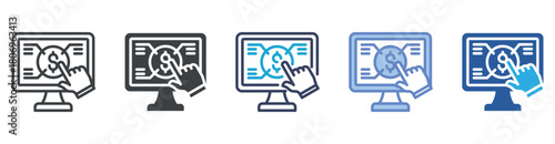 Click icon set multiple style collection