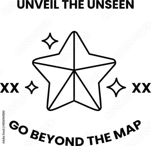 A star with the words "Unveil the Unseen" written below it