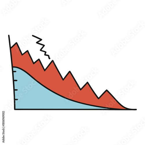 A visual graph showing earthquake waves, depicting seismic vibrations over time with peaks and troughs that represent the intensity and energy of tremors.
