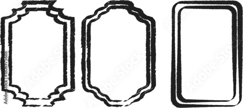 Ornate vintage vector illustration of beer and wine bottles with a bottle opener in a decorative frame