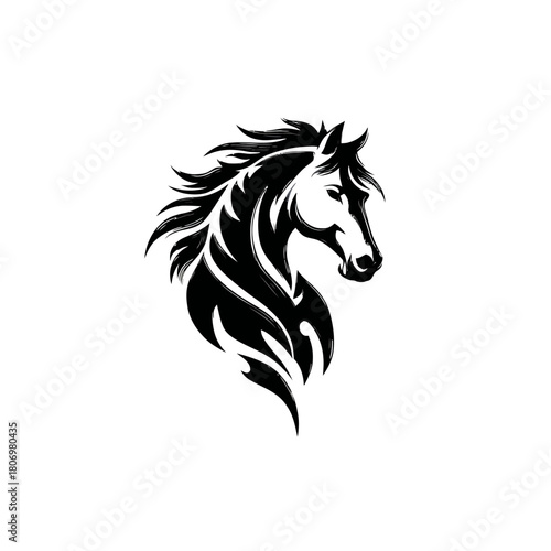 Horse head silhouette