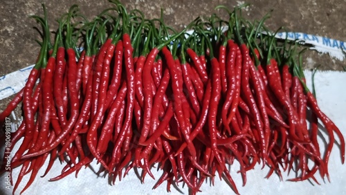 photo of hot red chilies