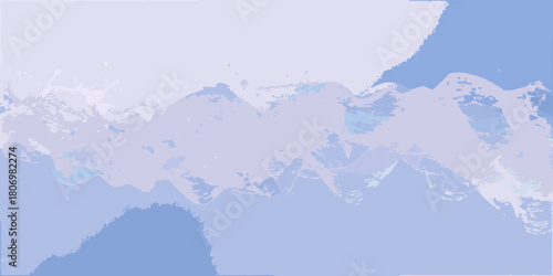 Abstract watercolor brush strokes in shades of purple and blue creating a soft textured background