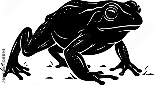 frog on a white background