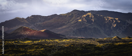 Iceland distant moutains lava view © Felix