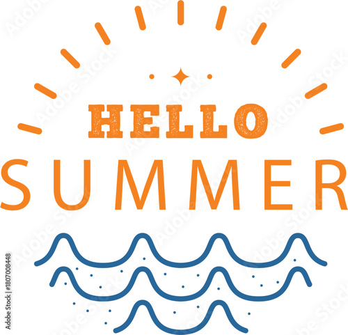 Retro Summer Surf Wear Graphic T-shirt Design