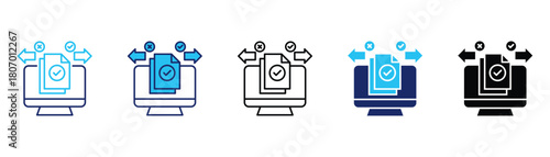 Decision making icon pack in multiple styles