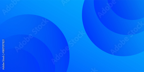 Blue simple abstract background with circles art