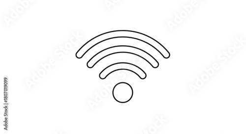 Wireless Connection Icon Symbolizing Connectivity and Modern Communication Networks
