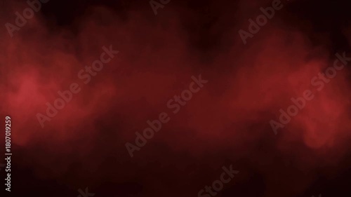 Wispy Red Smoke or Fog Against a Dark Background Keywords: smoke, fog, mist, vapor, red, dark, background, abstract, texture, atmospheric, ethereal, hazy, swirling, wispy, subtle, gradient, color