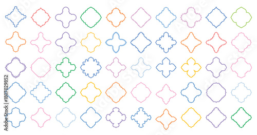  islamic amblem design thin line black filled silhouettes