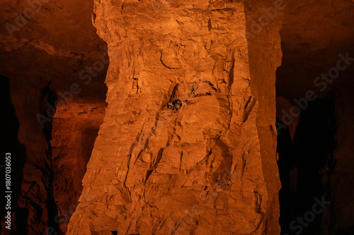 old underground mine and ore