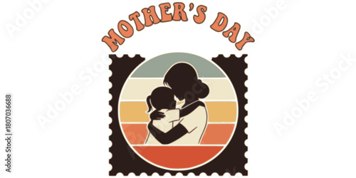 Mothers Day svg, Mothers Day T Shirt design bundle, mom retro vintage style Vector Illustration, Mothers day vibes Typography T Shirt Quotes Vector Bundle, Cut File Cricut, Silhouette