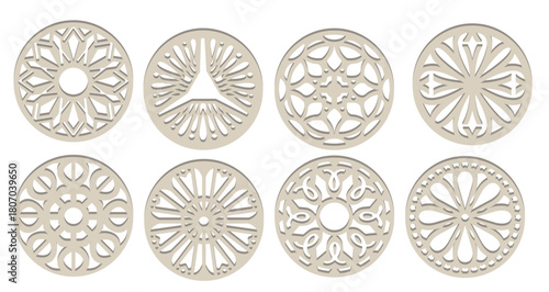  laser cut ornament vectors
