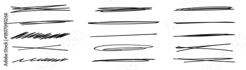 line strikethrough elements underline pen doodle