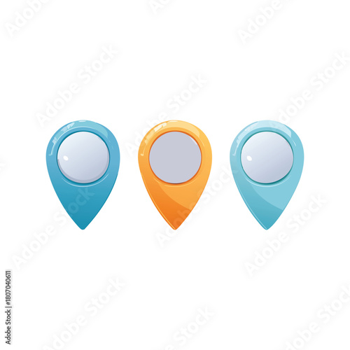 Free Download Colorful vector set of map pointer icons for location and navigation design - GFXLoad