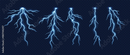  lightning thunderstorm effect blue flash strikes