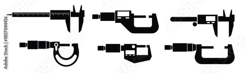 micrometer icon vector