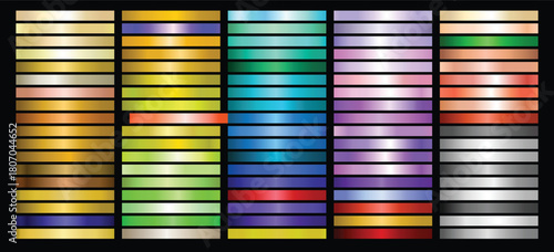 Metal Gradient Collection of Every Color Swatches