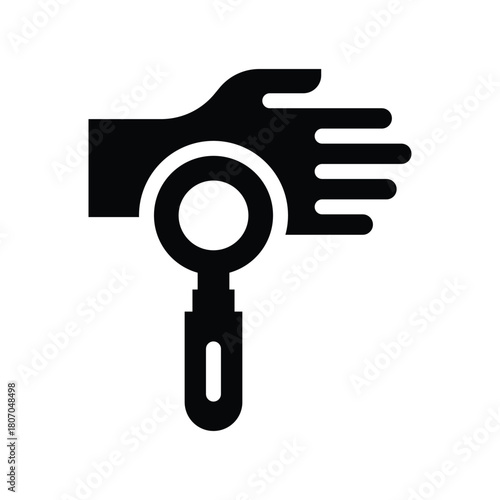 dermatoscope glyph icon illustration vector graphic.eps
