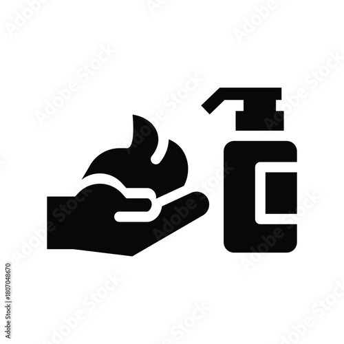 moisturizer glyph icon illustration vector graphic.eps
