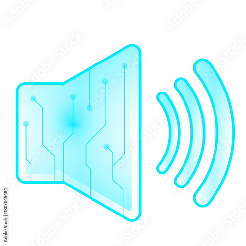 Blue Speaker Icon