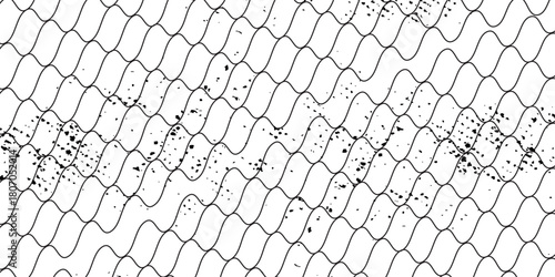 Mesh texture for fishing nets. Grunge pattern for sportswear or soccer goal volleyball net basketball modern. Simple art