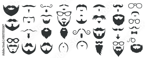 moustaches and beards vintage hipster moustache 